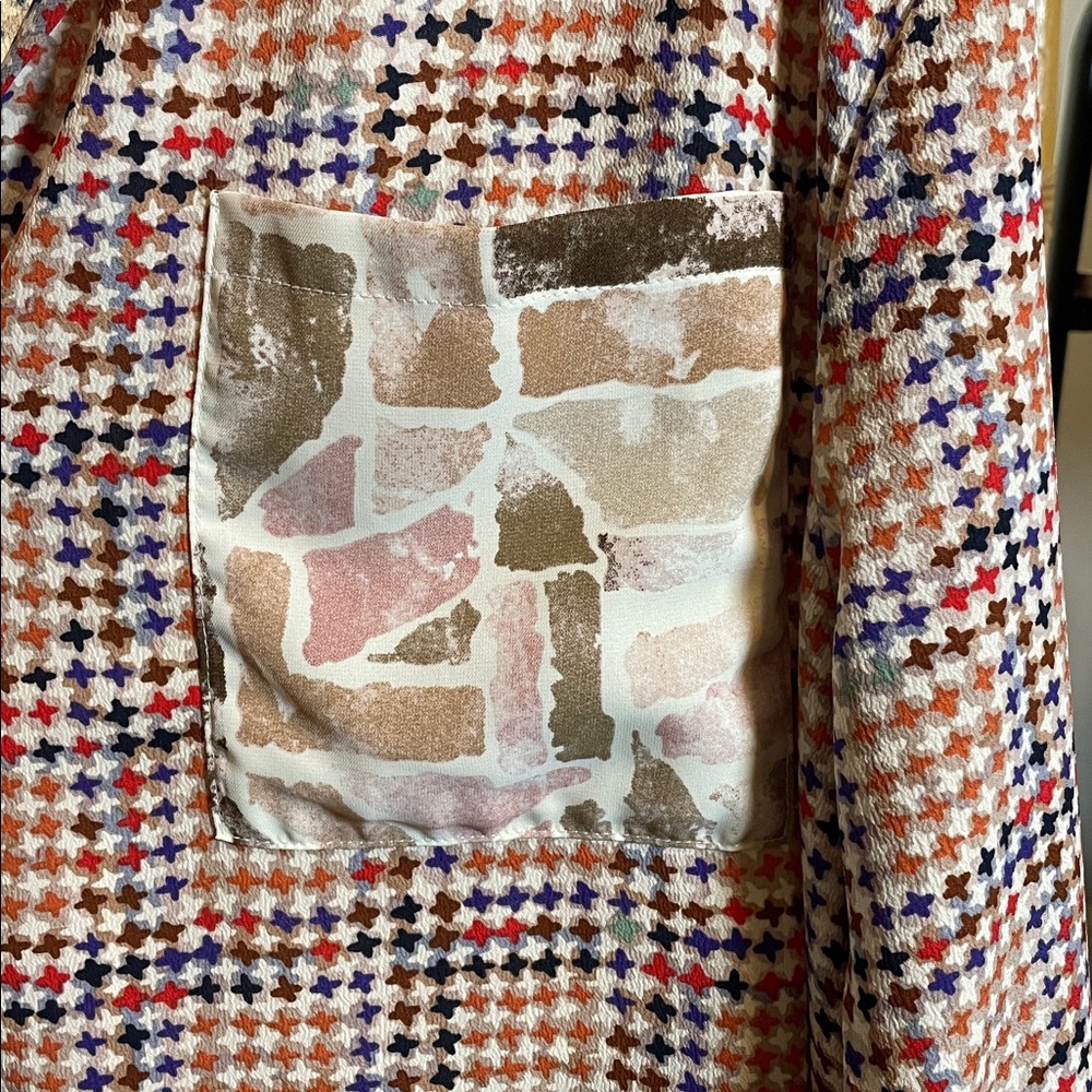 Entro Colorful Patterned Blouse - image 3